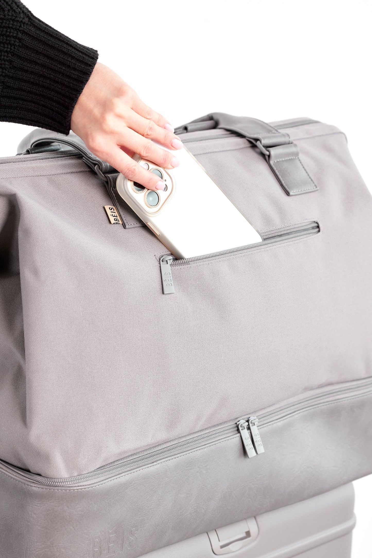 Beis weekend travel bag in grey Clearance