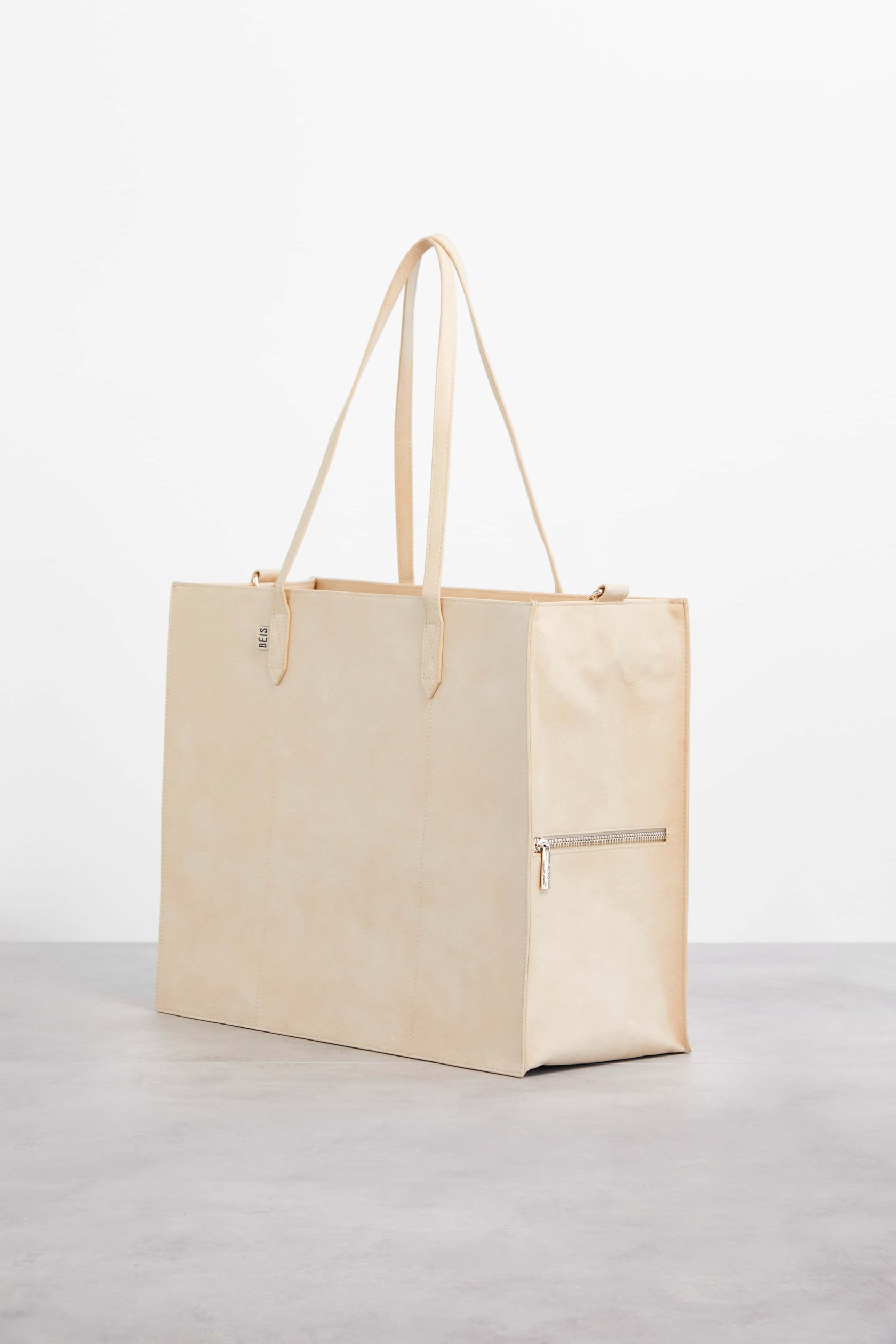 BÉIS 'The Large Work Tote' in Beige - Work Bag For Women & Laptop Bag