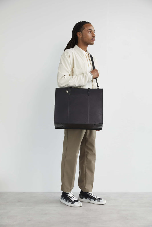 BÉIS 'The Work Tote' in Cognac Croc - Brown Work Tote & Laptop Bag For Women