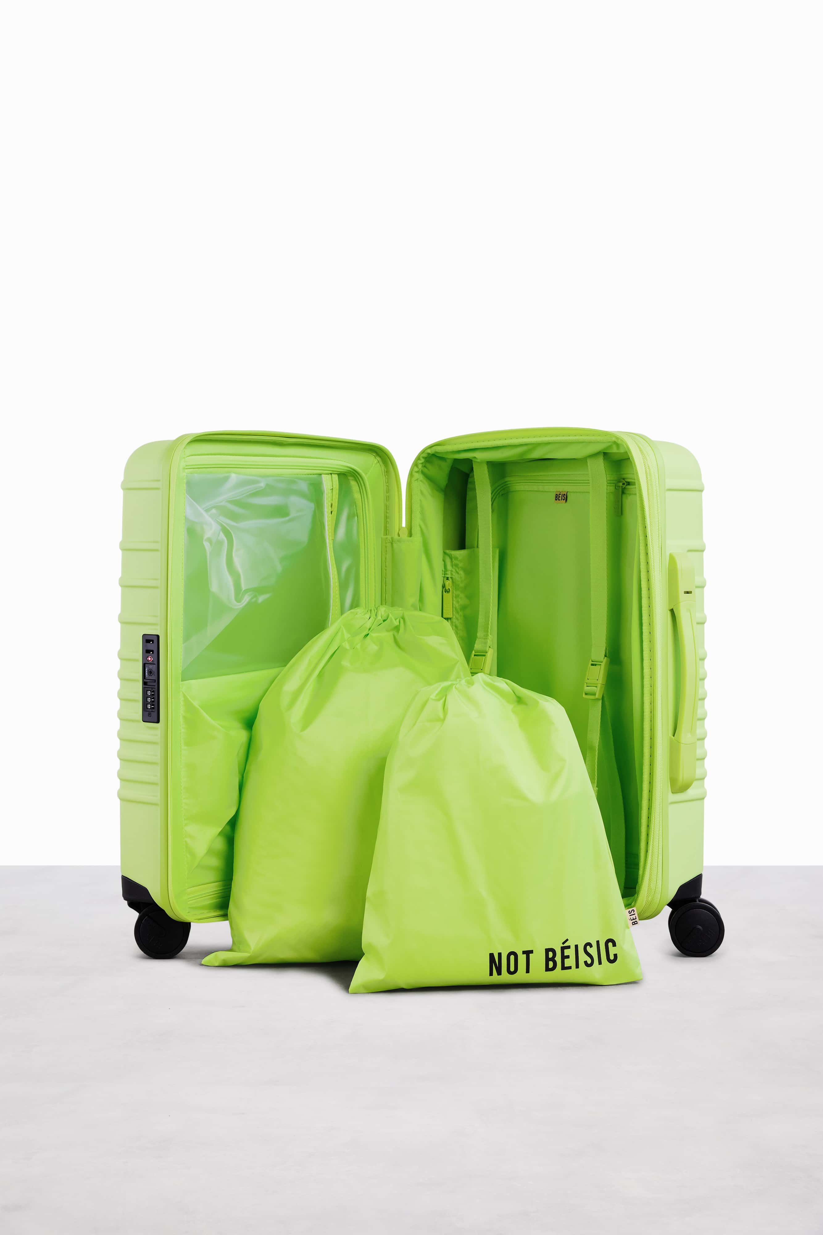 BÉIS 'The Carry-On Roller' in Citron - 21