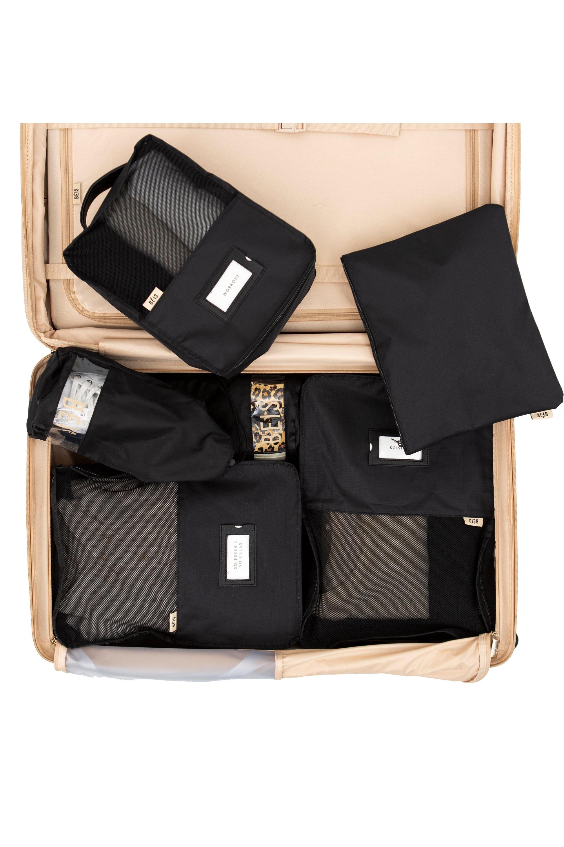 3Pcs Compression Packing Cubes Expandable Storage Travel Luggage Bags  Organiser – UKsShop