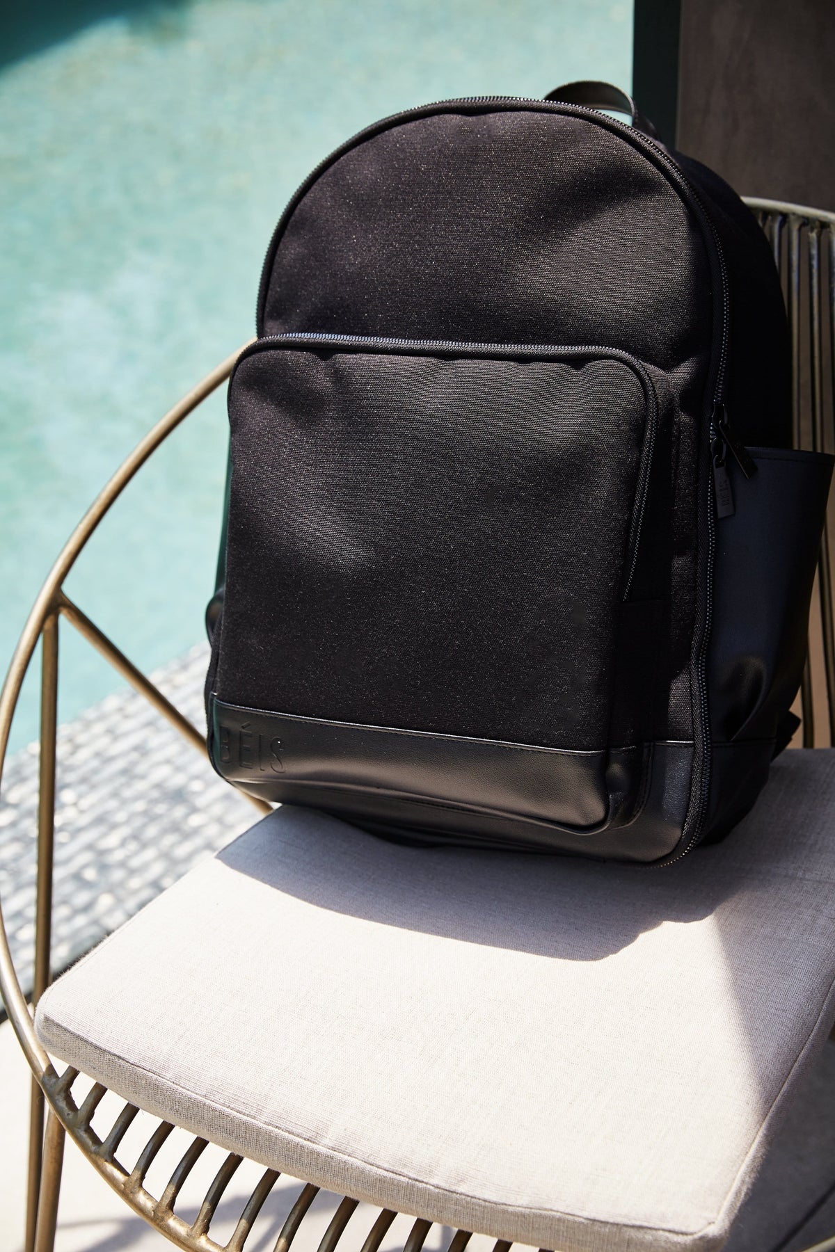 BÉIS 'The Backpack' in Black - Black Carry-On Travel Backpack & Laptop ...