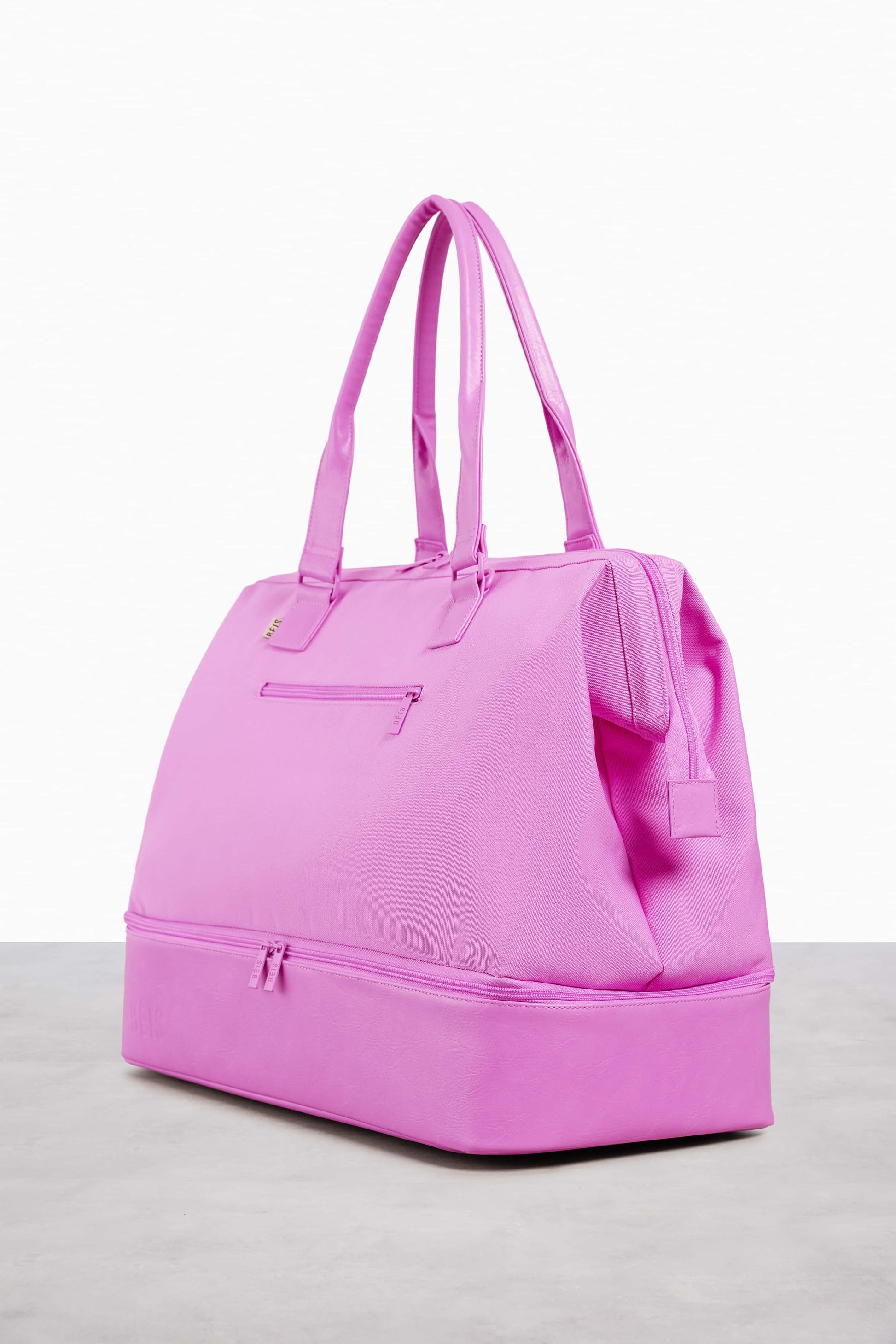 Brooklyn Bear Weekender Bag In Lilac Multi