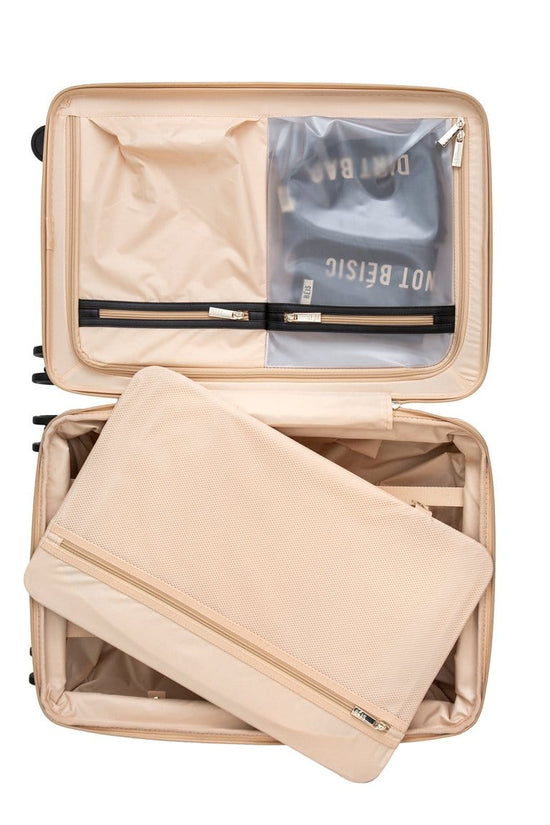 Béis 'The Carry-On Roller' in Beige - 21