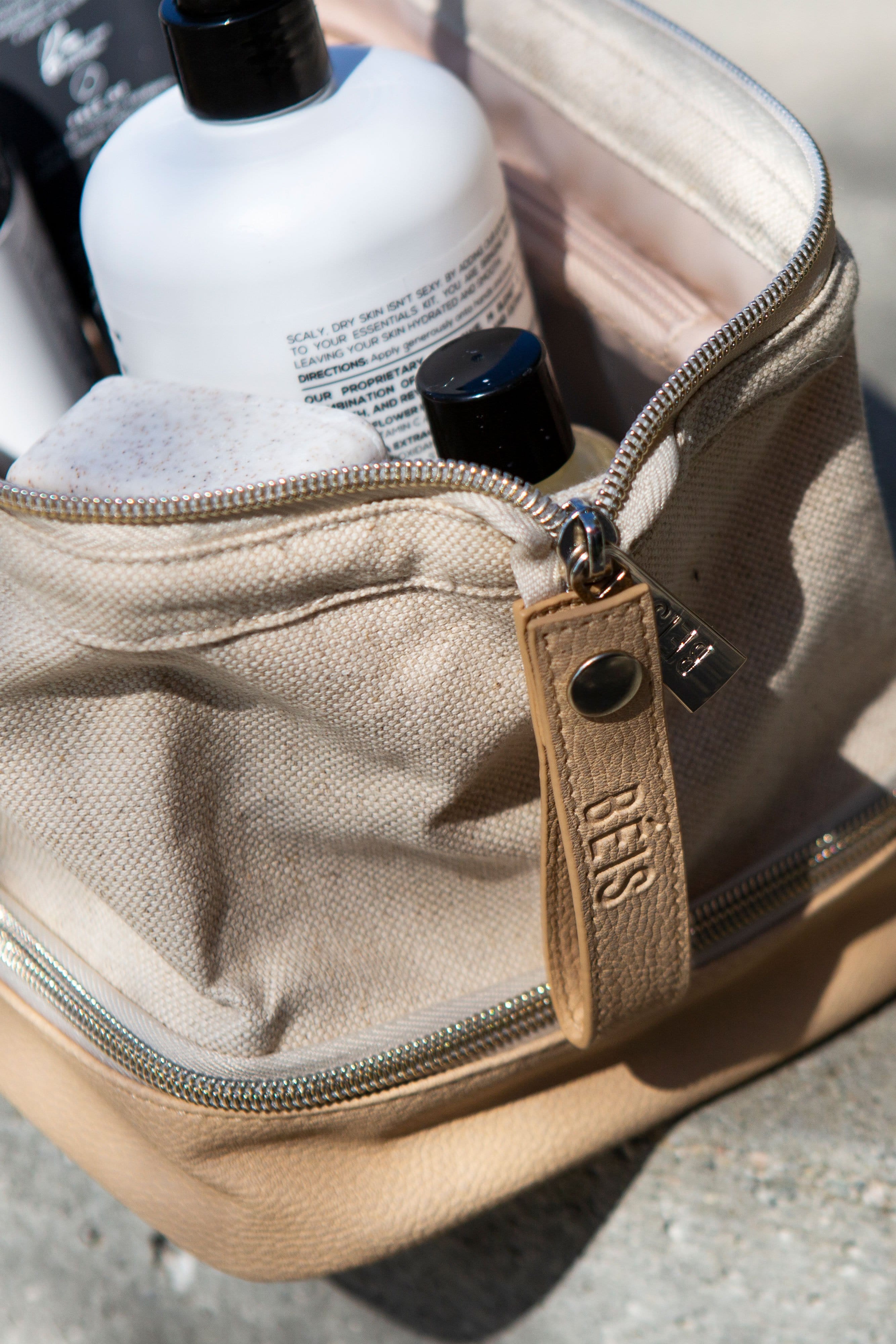 The Dopp Kit in Beige