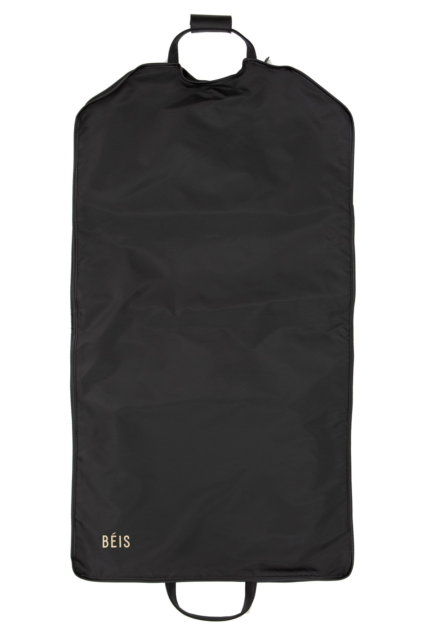 Travel Garment Bag Black Back Expanded