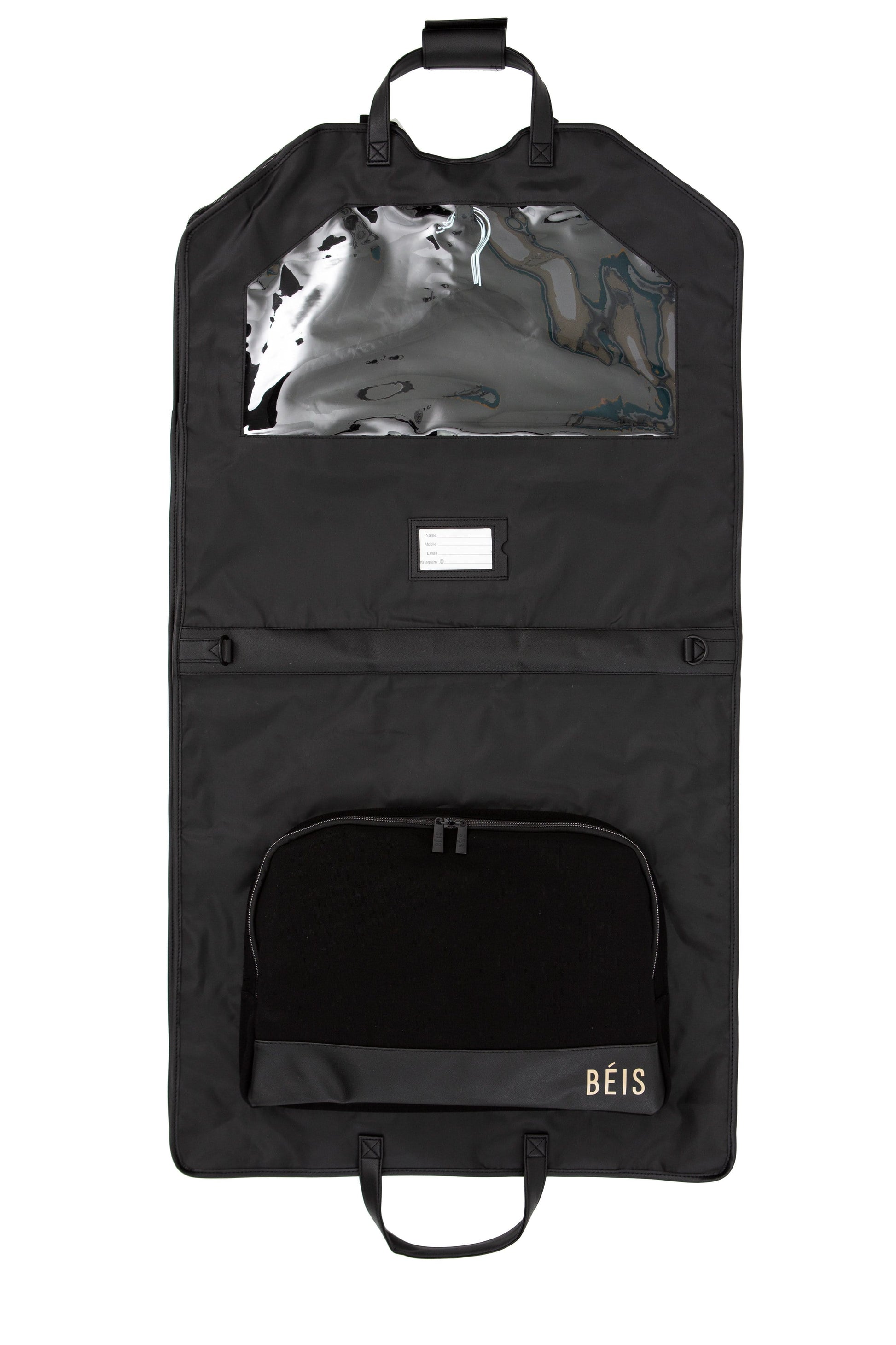 Travel Garment Bag Black Extended